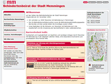 Tablet Screenshot of behindertenbeirat.memmingen.de